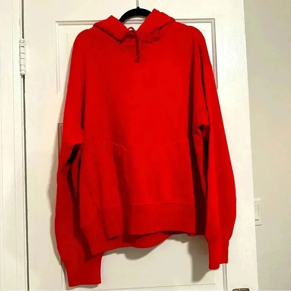 RRL Ralph Lauren Red Fleece Lined Mens Hoodie Size M NWT $265 - Picture 5 of 11